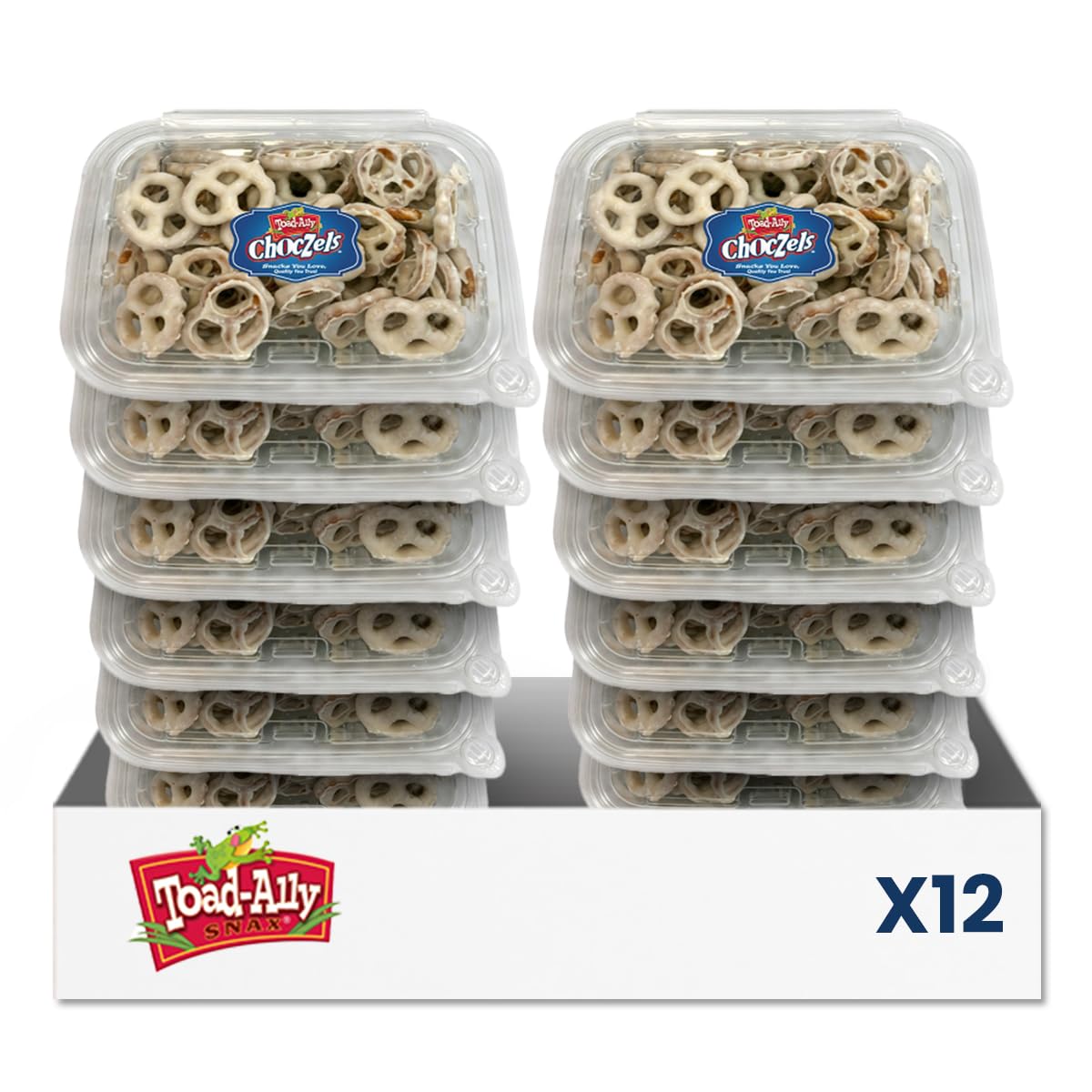 Choczels® White Chocolate Coated Pretzels