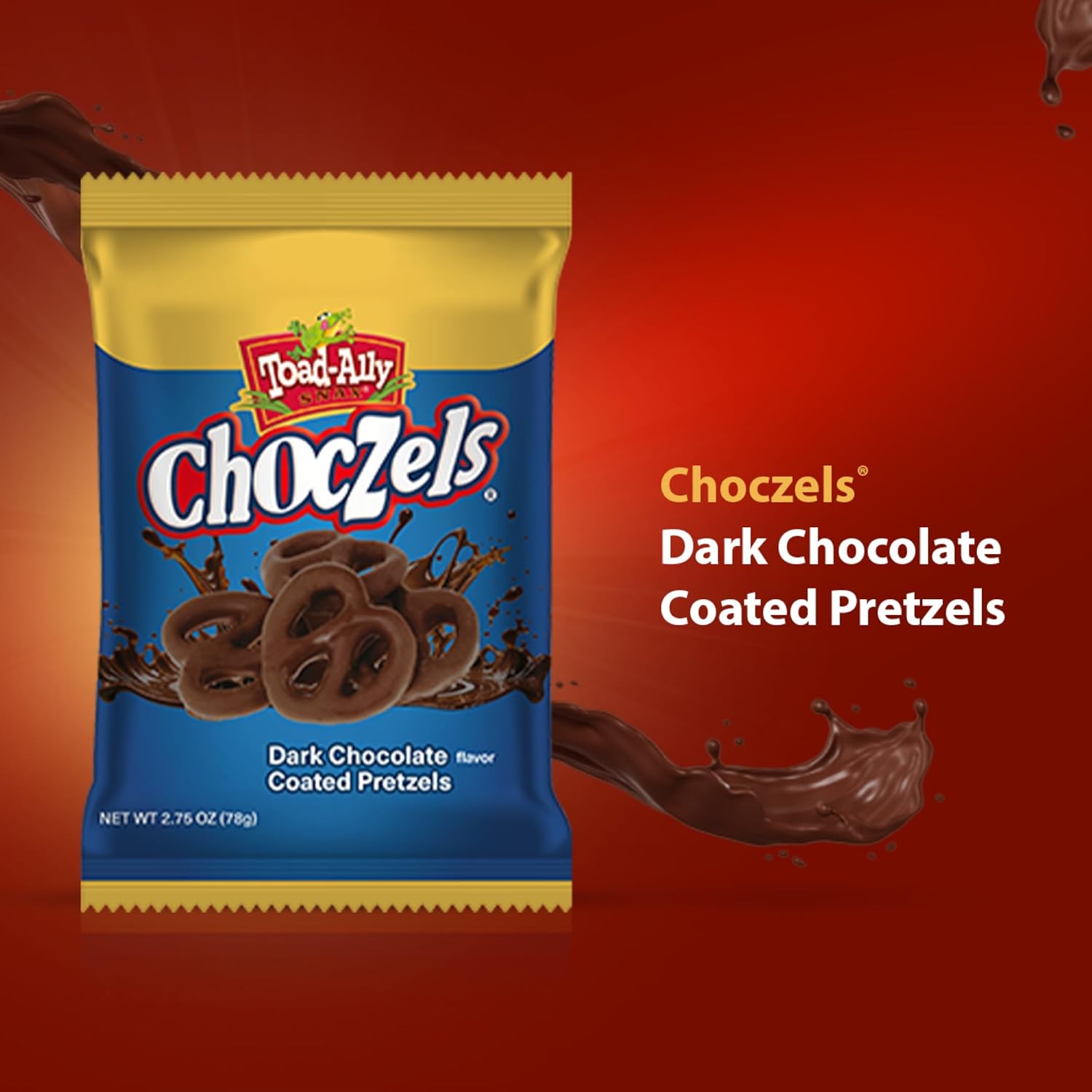 Choczels® Dark Chocolate Coated Pretzels