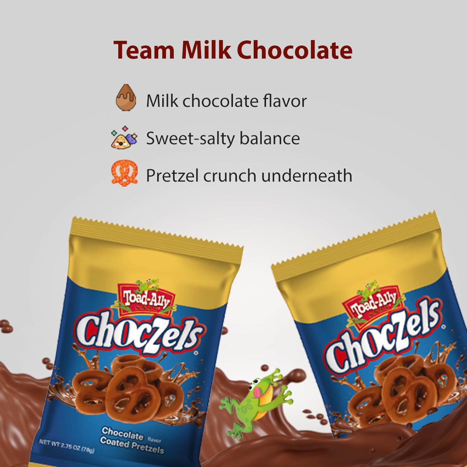 Choczels® Milk Chocolate Coated Pretzels