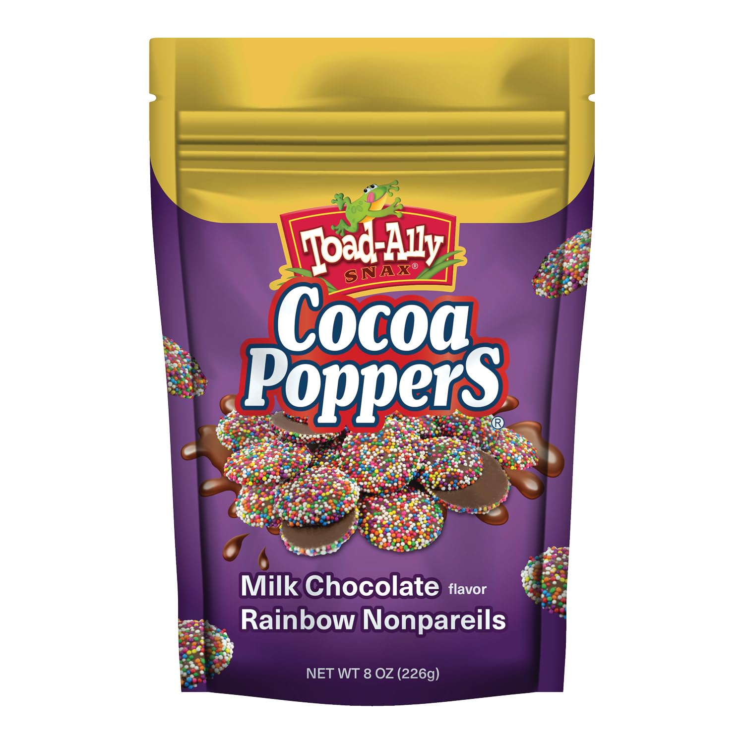Cocoa Poppers™ Milk Chocolate Rainbow Cocoa Drops