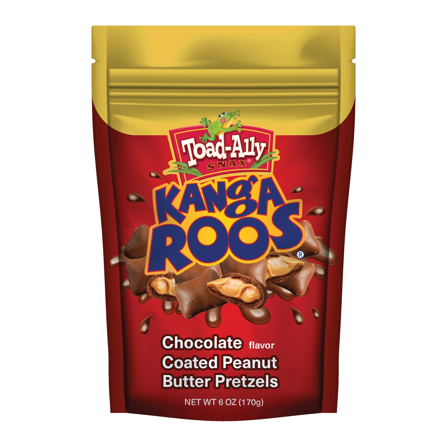 Kanga Roos® - Chocolate Dip Peanut Butter-Filled Pretzels
