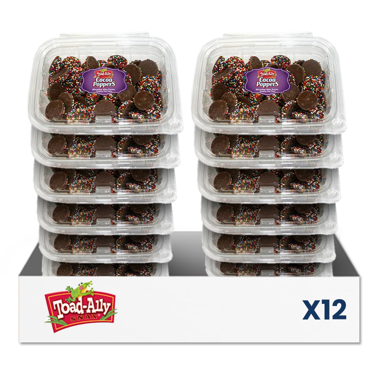 Cocoa Poppers™ Milk Chocolate Rainbow Cocoa Drops