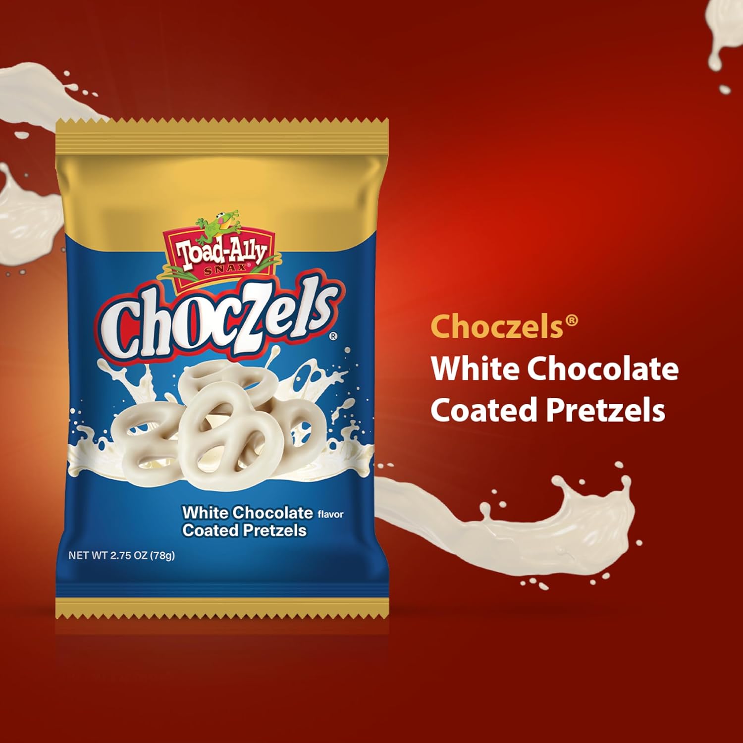 Choczels® White Chocolate Coated Pretzels