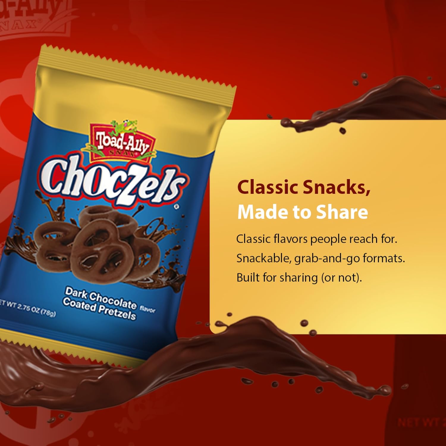 Choczels® Dark Chocolate Coated Pretzels
